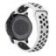 Silicone Sport Strap for Any Watch 22MM - Black-White