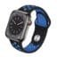 Silicone Sport Strap for Apple Watch - Black-Blue
