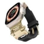 Gold Head Buckle Premium Silicone Strap for Apple Watch - Image 2