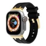 Gold Head Buckle Silicone Strap for Apple Watch