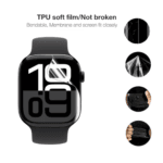 3 Screen Protector TPU Hydrogel for Apple Watch 41 MM - Not A Glass - Image 5