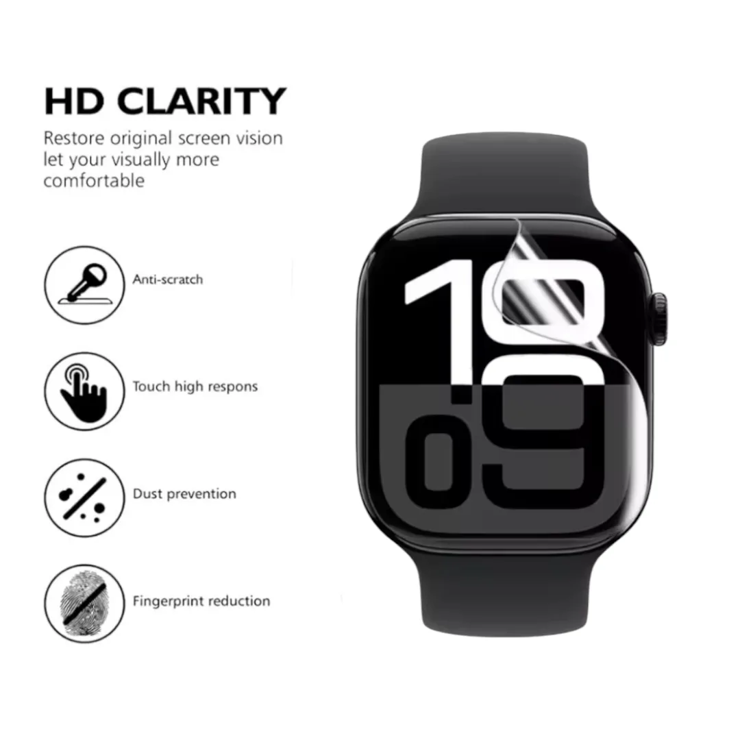 3 Screen Protector TPU Hydrogel for Apple Watch 45 MM - Not A Glass - Image 3